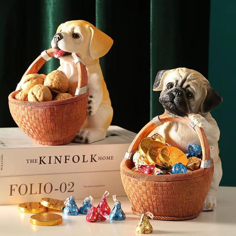 Корзина для конфет для собак, веранда, ящик для хранения ключей, украшение для приставного столика в гостиной, стойка регистрации, аксессуары для хранения шоколада