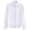 Long Sleeved Solid Color Women's Shirt A Lapel Casual Loose Long Sleeved Professional Shirt