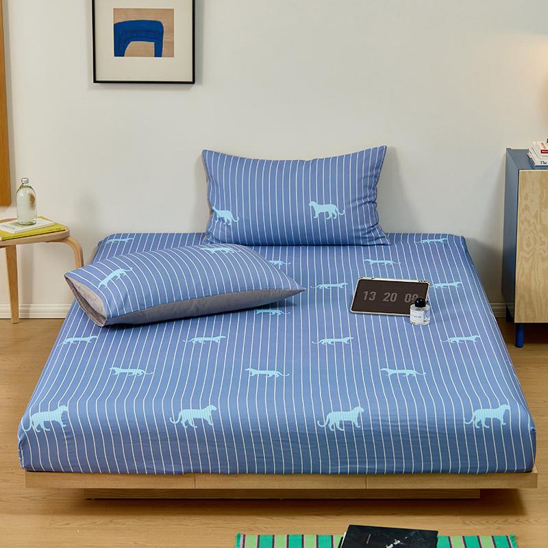 100% Хлопковая Простыня Приятная к коже Простыня на резинке Простой стиль Покрывало для кровати Эластичное Постельное белье простыня (Наволочка Нужен заказ)