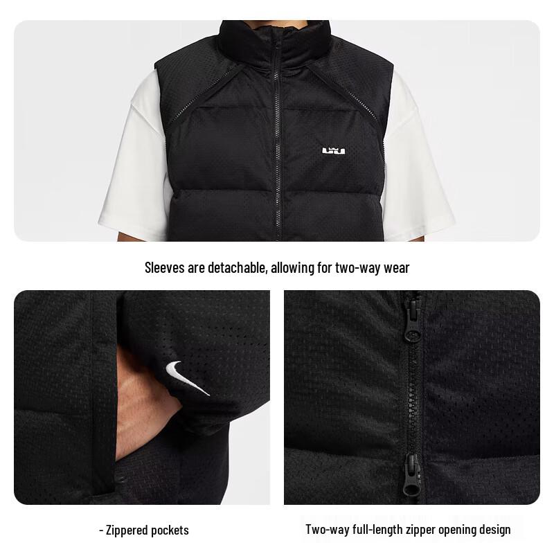 Nike Мужской пуховик серии James со съемным воротником-стойкой HV3502