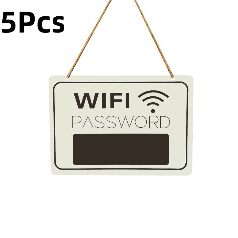 Wall Decor Durable Wooden Wifi Password Sign No Electricity Required for Home