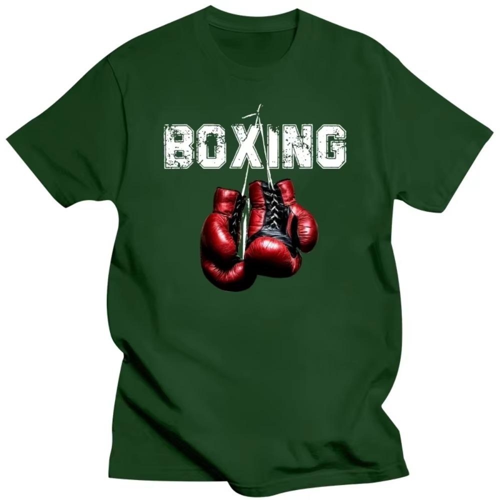 Смешные футболки с надписью «I Love Boxing», графические футболки из хлопка в уличном стиле с коротким рукавом, подарки на день рождения, летняя футболка в мужском стиле