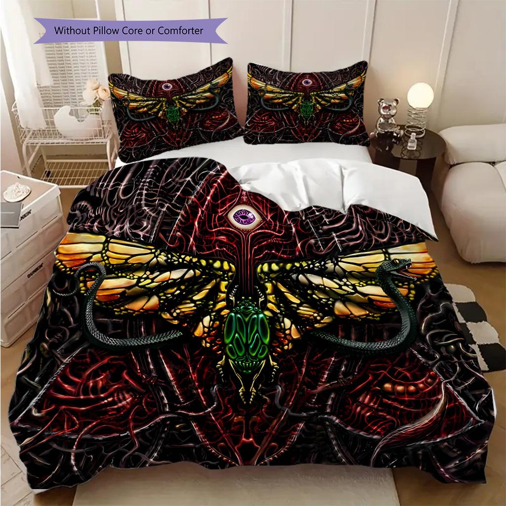 Modern Freemasonry bedding, duvet cover, pillowcase, home decoration, birthday gift (1 * duvet cover+2 * pillowcase, coreless)