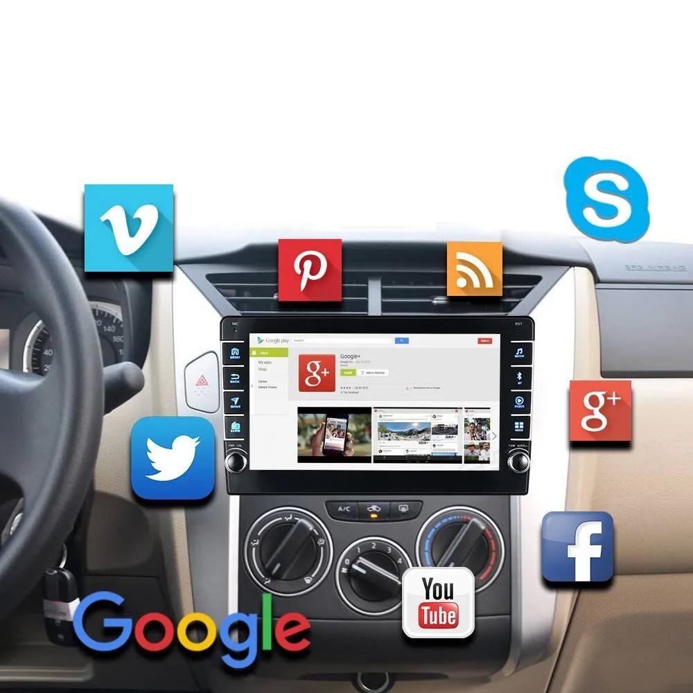 Мультимедийный видеоплеер на базе Android для Mitsubishi Outlander 2012-2018 с кнопкой Carplay WiFi BT 2 Din 2 + 32 ГБ