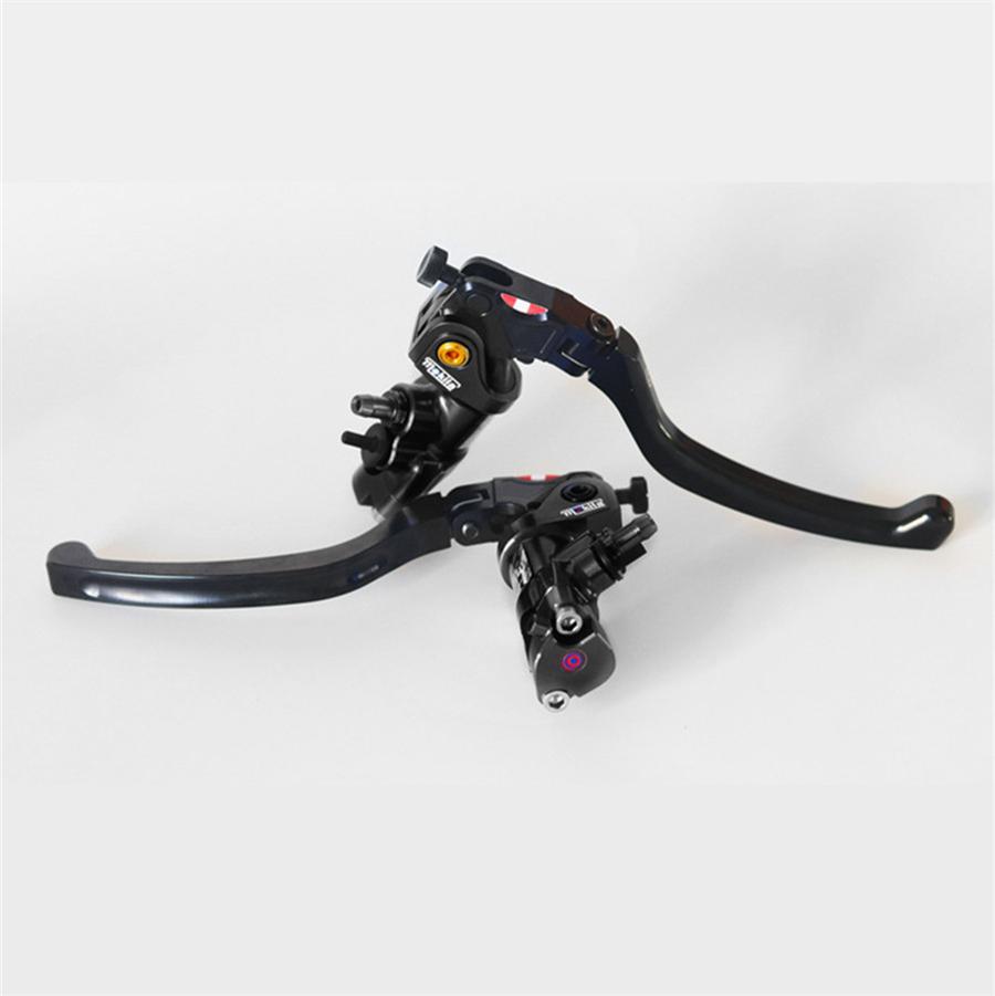 Pair CNC 17.5 RCS Motorcycle Brake Master Cylinder Cable Clutch Radial Brake Pump 22mm Universal For Honda Yamaha Kawasaki Suzuki