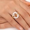 Orange Copper Turquoise Gemstone 925 Sterling Silver Jewelry Handcrafted Ring RR-61-46