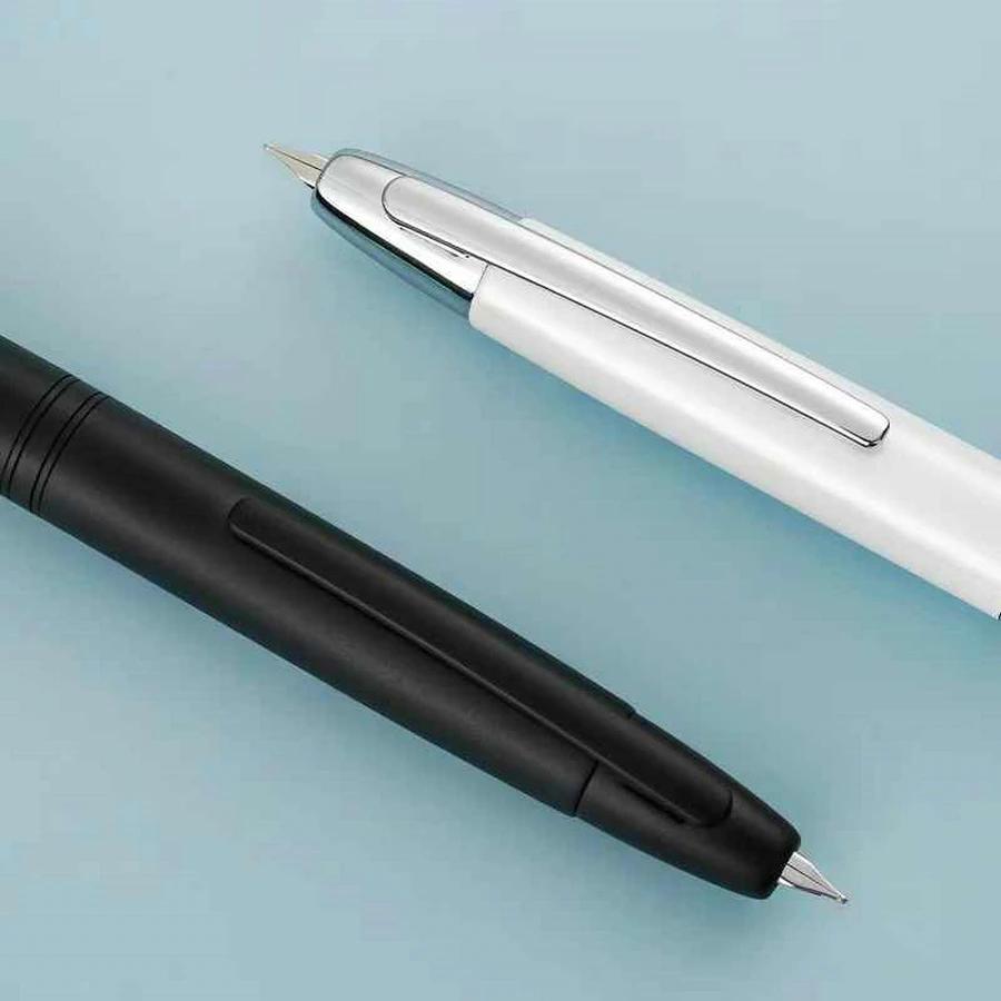JINHAO 10 Нажимная Выдвижная Перьевая Ручка EF/F Перо Ручная Полировка Розовые Чернила Ручка с Конвертером Офисные Школьные Принадлежности A1