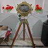 Antique Brass Nautical Searchlight Floor Lamp Spotlight With Wooden Tripod Stand Home Office Gift Christmas Anniversary Gift New Year Gift