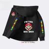 Spring Autumn Hoodie Zip Up Game Pattern Mario Children Hoodie Kids Boy Girl Clothing Pullover Cartoon Printed Top Sweatshirt