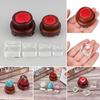 Ball Display Stand Wood Pedestal Square Glass Holder Crystal Sphere Base Transparent Support