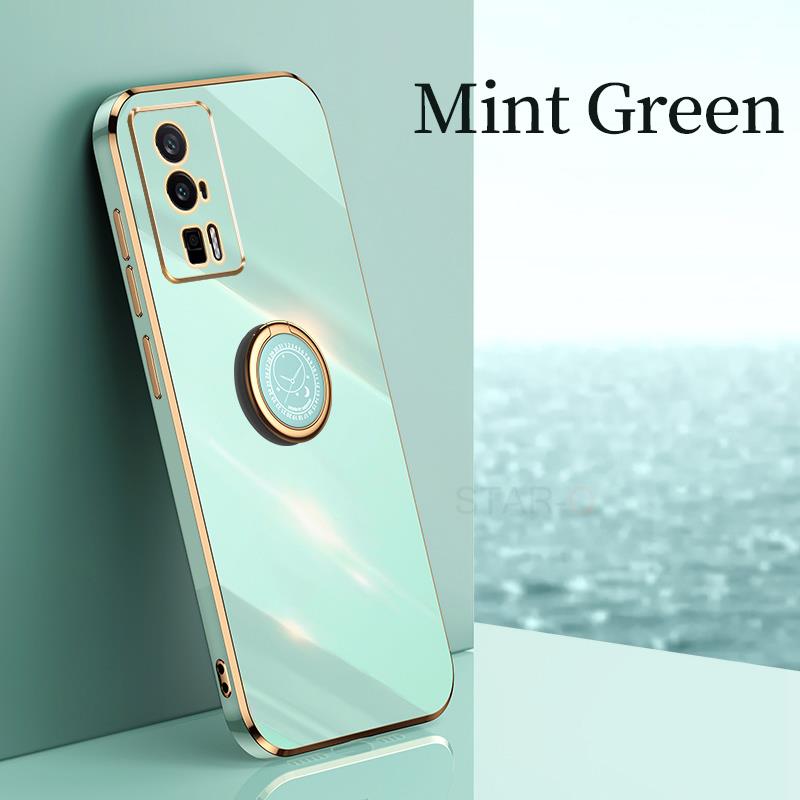 Pocof5 Роскошный чехол-держатель с кольцом для Xiaomi Mi Poco F5 Pro F 5 5g, мягкий силиконовый защитный чехол-подставка для задней панели Poko F5pro