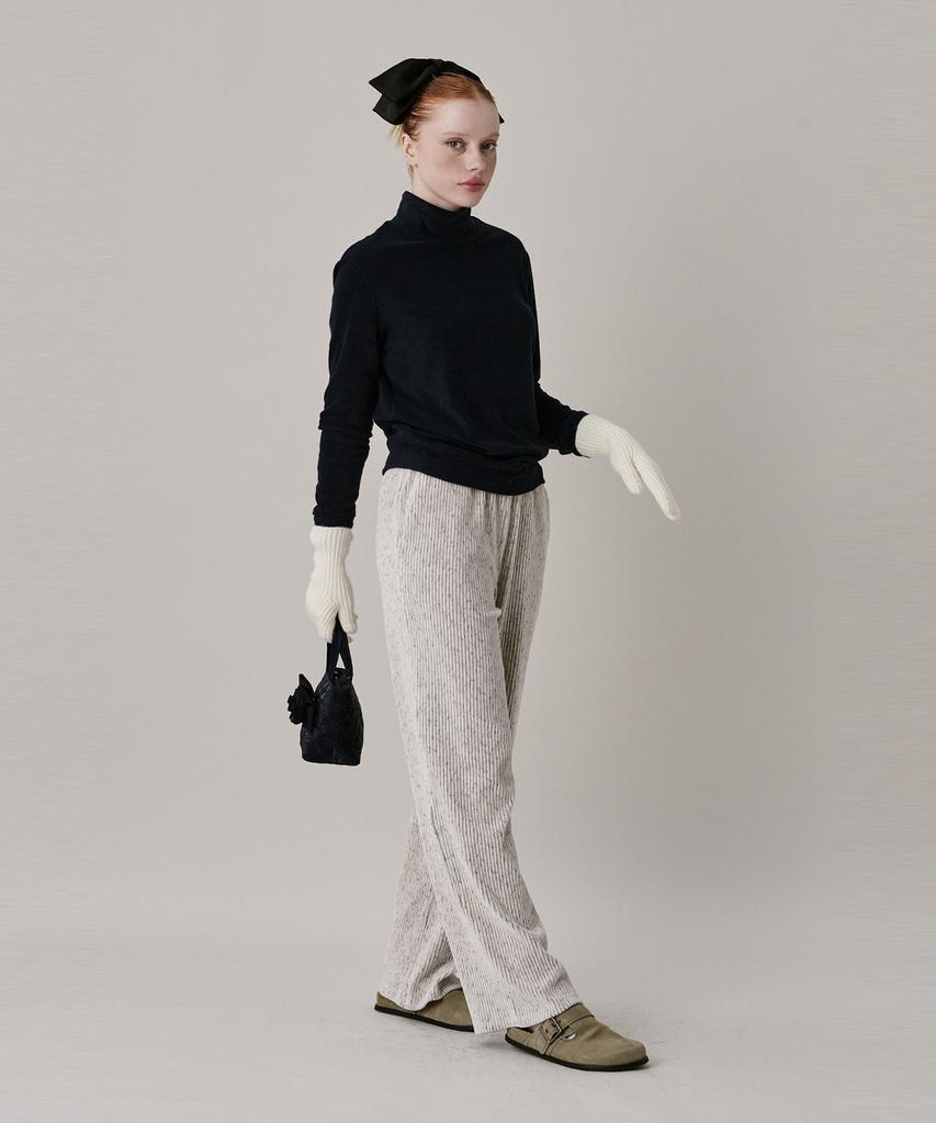 JUNEJUNE SPACE 24 Two Tone Velour Pants_Ivory (24 Two Tone Velour Pants_Ivory)