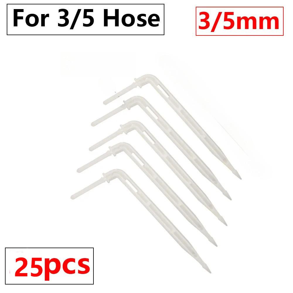 25/50 шт. согнутая стрела капельница микро капельный полив комплект эмиттер 3/5 мм шланг садовый полив экономия капельница теплица