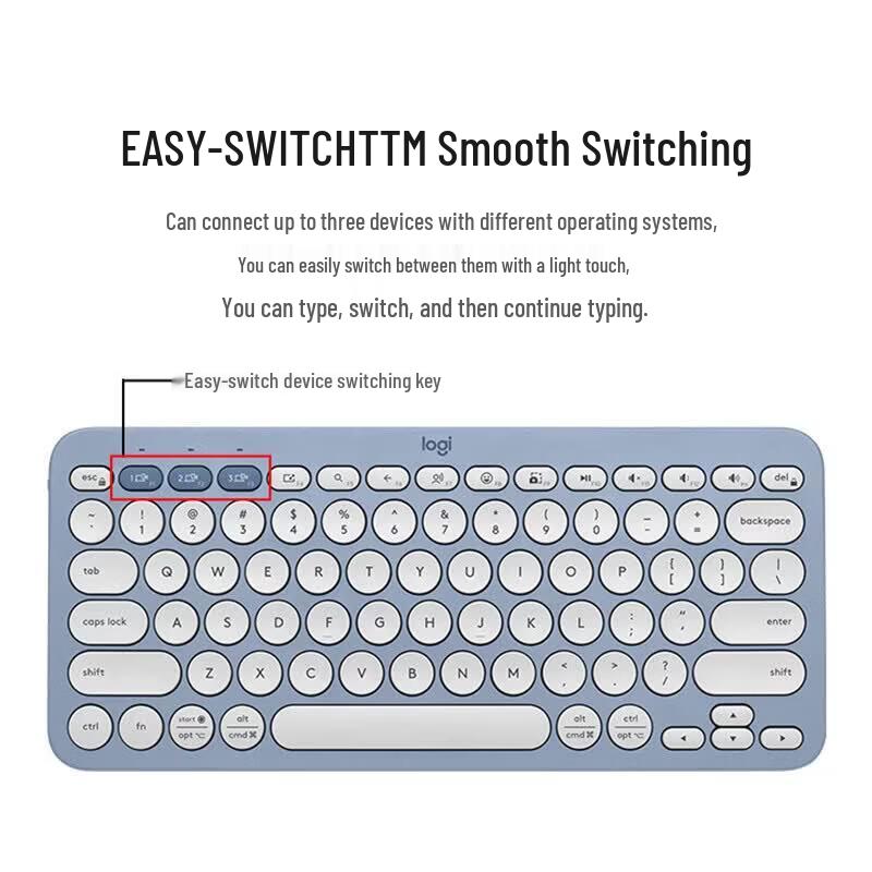 Беспроводная Bluetooth-клавиатура Logitech K390 для нескольких устройств