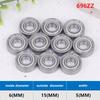 10Pcs Skateboard Bearings Miniature Deep Groove Ball Bearings 693 694 695 696 697 698 699 Zz For Scooter Or Toys