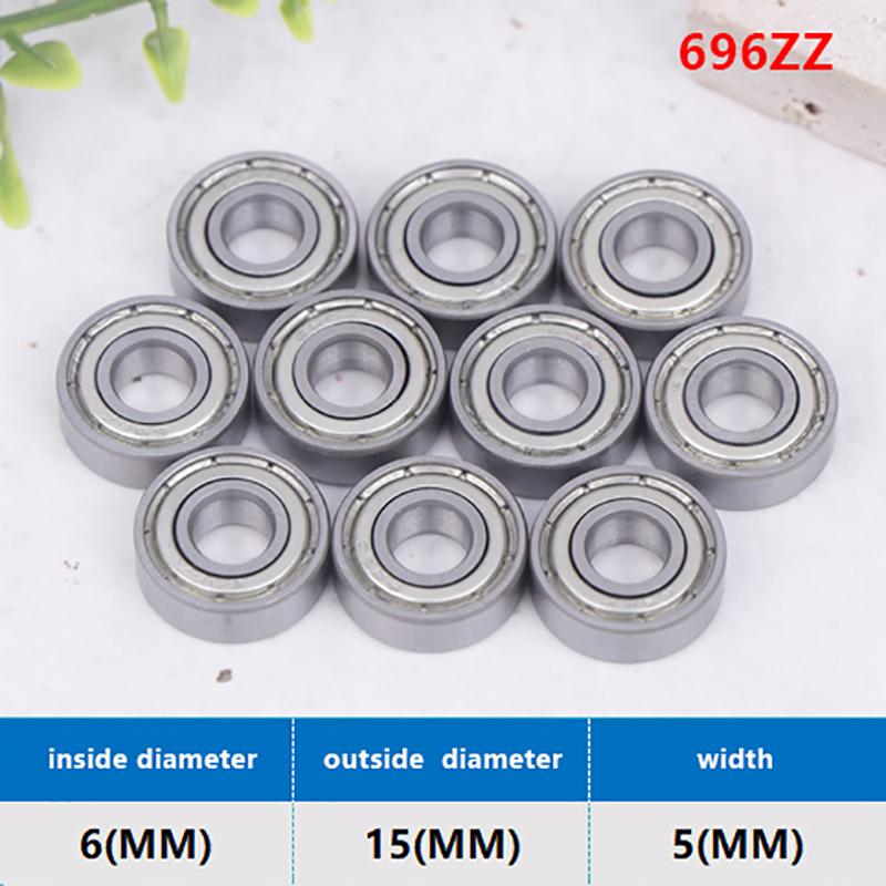 10Pcs Skateboard Bearings Miniature Deep Groove Ball Bearings 693 694 695 696 697 698 699 Zz For Scooter Or Toys