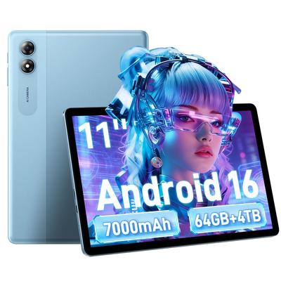 ExcitPower T30 11'' HD+ IPS Android 16 Планшет 64 ГБ ПЗУ 7000 мАч WiFi Планшет-ПК