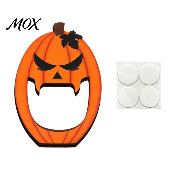 Pumpkin And Ghost Table Decor Halloween Wooden BOO Ornaments for Tabletop Tiered Tray Decor, Thickened Wood Crafts Creative Letter Decorations Festive