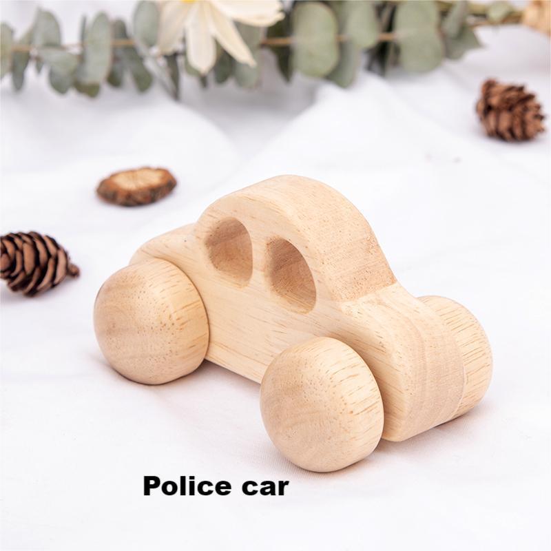 Деревянная инерционная тележка для малышей: Развивает хватательные и мышечные навыки