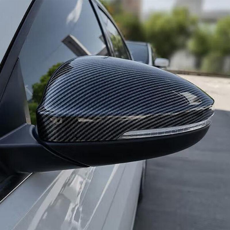 For Volkswagen VW Passat Side Mirror Covers Rearview Stick Caps Trim Car Accessories Decoration 2Pcs