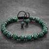 Модный браслет из малахита в 4 стилях, браслет из бусин из натурального камня для мужчин и женщин, подарок на День святого Валентина