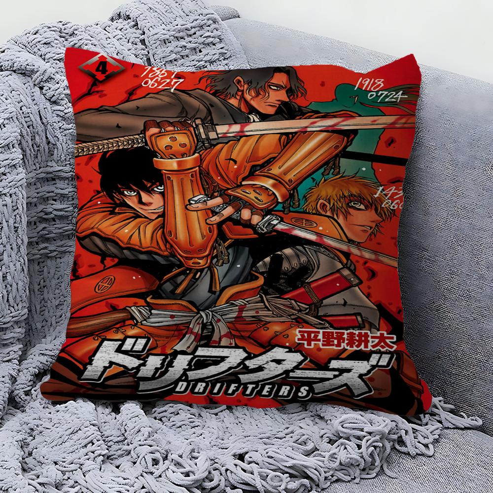 Наволочка DRIFTERS Мультяшный Подарок Чехол на Подушку Спальня Дом Диван Стул Сиденье Декор Чехол для Подушки