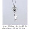 Wedding Anniversary Necklaces Women Hollow Resin Photo Frame Key 45cm Or 70cm Long Chain Necklace Backpack Chain Necklace