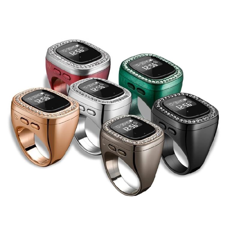 Унисекс Интеллектуальные Кольца с Большим Счетчиком Пальцев Унисекс Кольца для Молитвы Цифровое Устройство-Счетчик Тасбих для Исламской Молитвы