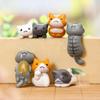 Cute 6 Piece Miniature Fairy Garden Cat Ornament Outdoor Decor Home Decoration