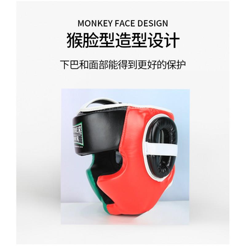 Kids Boxing Headgear Muay Thai Kickboxing Training Protective Helmet With Full Coverage PU Material S M L
