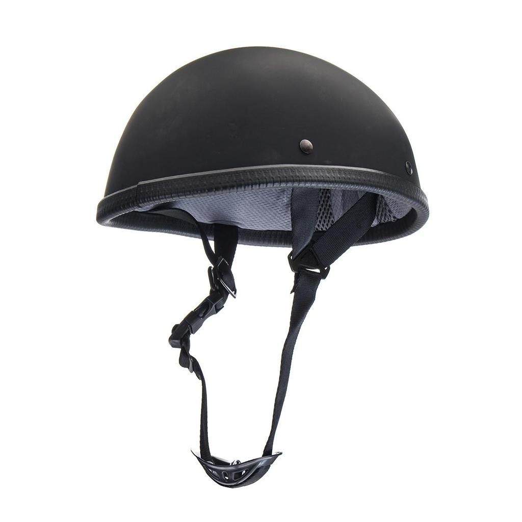 S-2XL DOT Мотоциклетный шлем в немецком стиле с половиной лица для мотокросса Велосипед Матовый черный