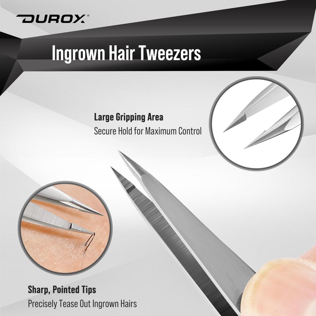 DUROX Ingrown Hair Tweezers Splint Removal Tweezers Tweezers Precision Tip Tweezers / / Fine-Tip Ultra-Fine (Pointed/Fine) Sharp-Tipped
