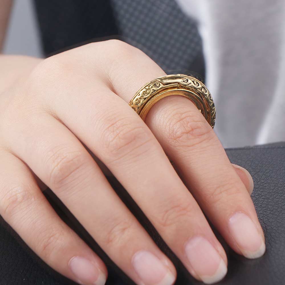 Астрономическое кольцо-шар в ретро-стиле Кольца-шары со сферой Вселенной Астрономические кольца-шары Ожерелье для пары