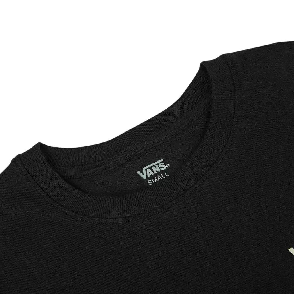 Vans Футболка с круглым вырезом и длинным рукавом с рисунком подсолнуха, женская, черная VN0A5I8UBLK
