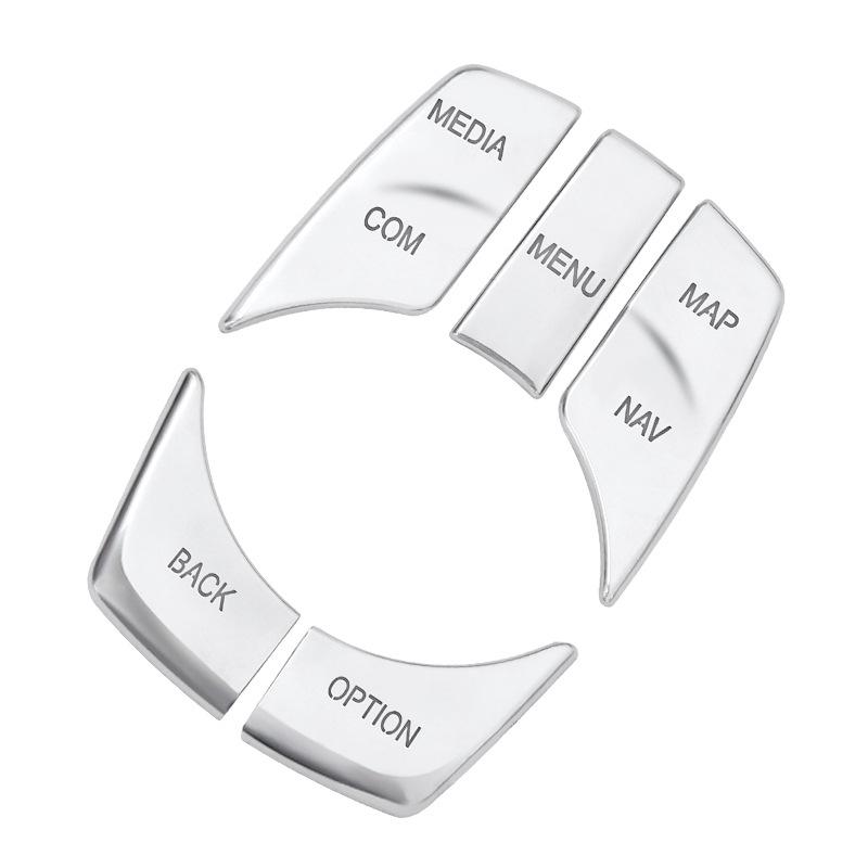 Хромированная автомобильная мультимедийная кнопка ABS, накладка, наклейка на кнопку стояночного тормоза для BMW G01 G30 G38 5 серии 2017-2021 авто