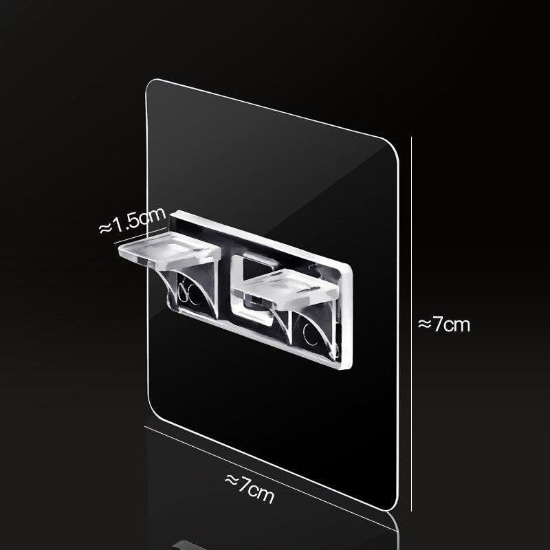 Держатели для полок, настенные полки для гардероба, клейкие колышки, кронштейн для перегородки шкафа, зажим для поддержки шкафа