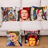 Классическая наволочка D-David Bowie Квадратная подушка Спальня Диван Подушка для отдыха и комфорта Автомобиль Гостиная Домашний декор