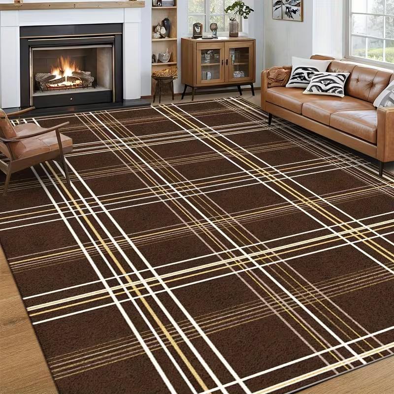 Modern Geometric Area Rug Non Slip Floor Carpet Abstract Art Living Room Bedroom Office Home Decor Mat