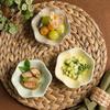 Japanese Style Mini Fruits Bowl Lotus-shaped Sauce Dish Dessert Plate  Hot Pot Dipping
