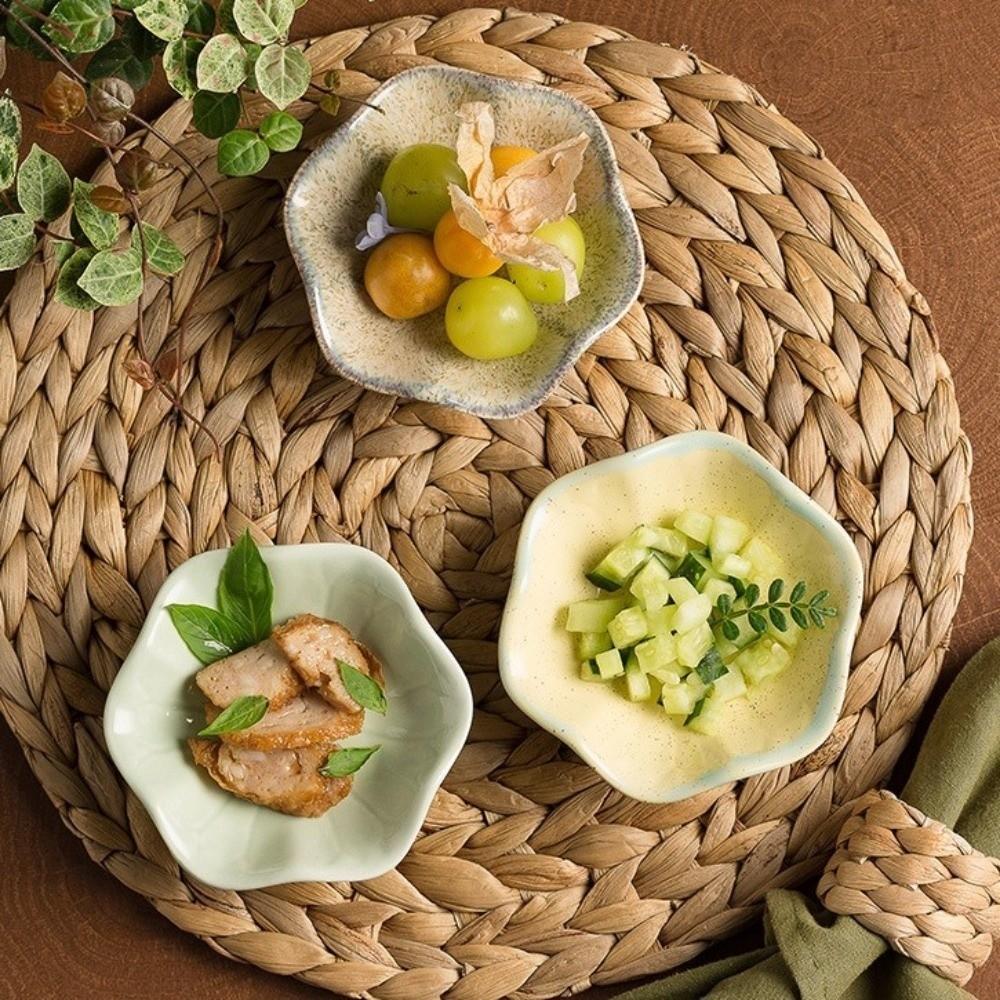 Japanese Style Mini Fruits Bowl Lotus-shaped Sauce Dish Dessert Plate Hot Pot Dipping