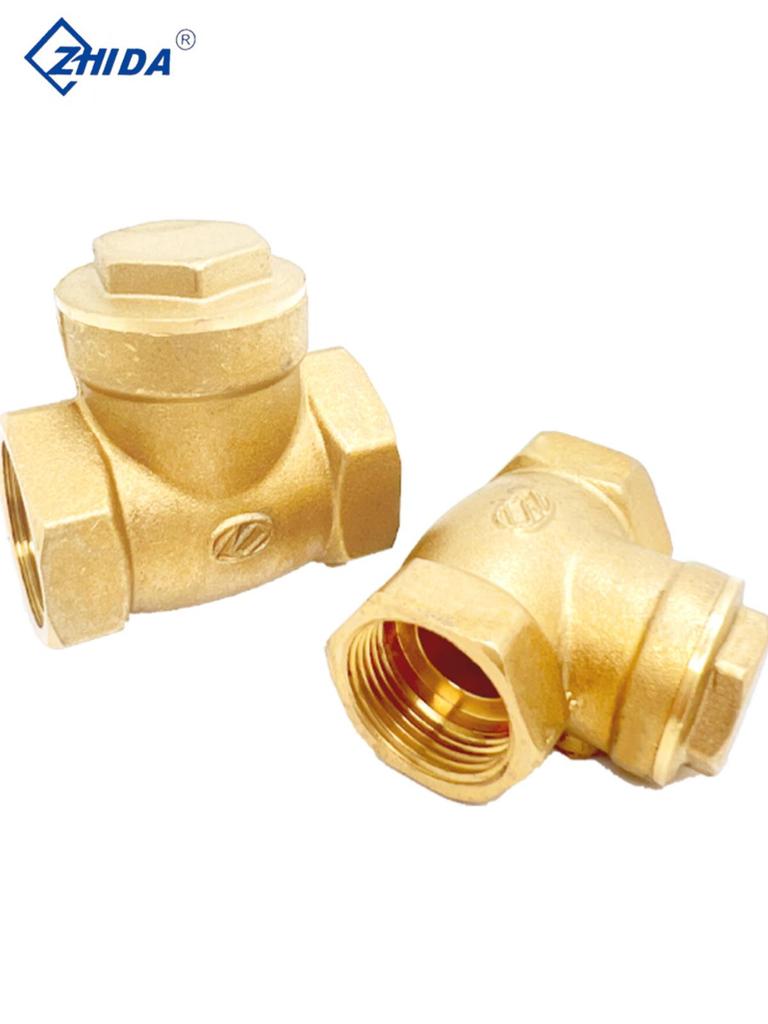 All-Copper High-Temp Horizontal Check Valve, 1/2" & 3/4" Sizes, Steam Heating Boiler Non-Return Valve