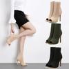 New High Heel Sandals for Women  Fish Mouth Hollow High Heel Short Boots for Women Slender Heels Fashion Sandals for Women