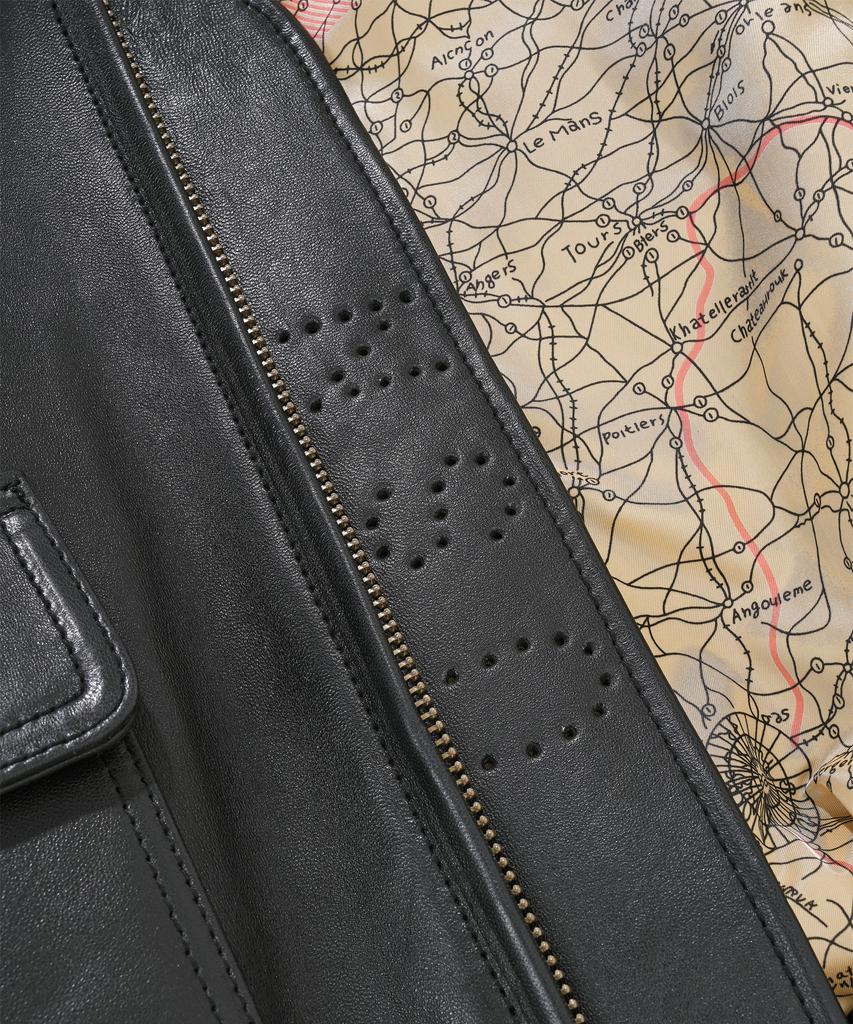 Avirex G-1 Antique Ship Leather Top Gun Blood Chit / 7834950014 Black