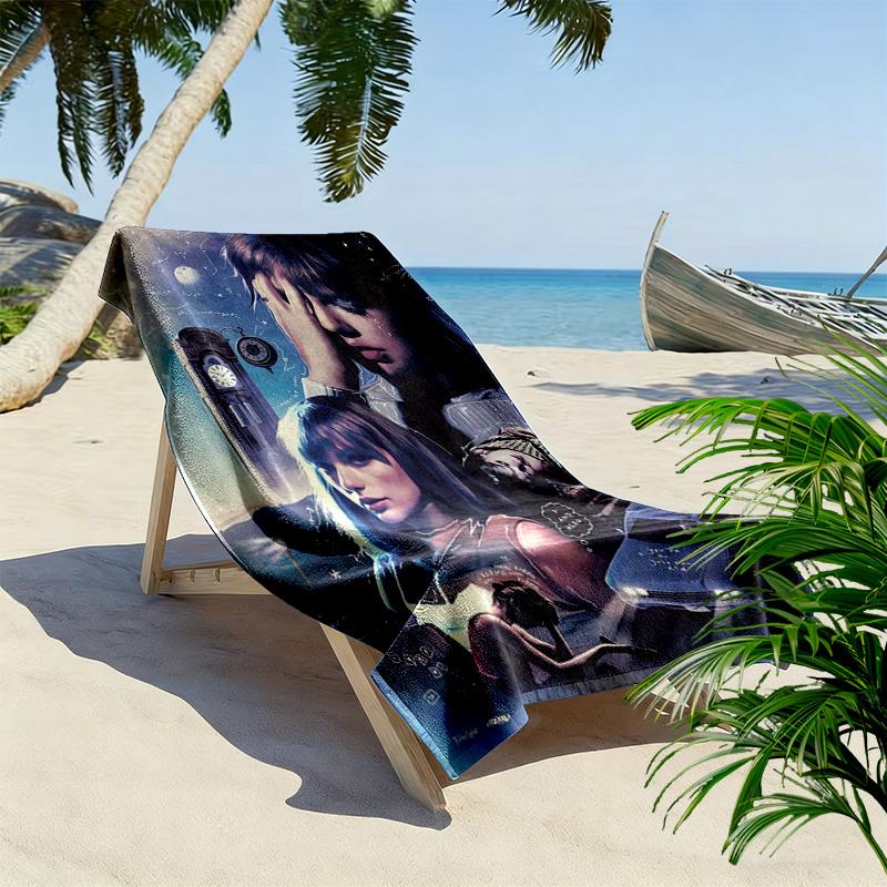 Пляжное полотенце Taylor Print, Большое мягкое быстросохнущее полотенце для пляжа, кемпинга, плавания