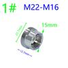 Серебряный 1/2" M16 M17 M18 M19 M20 M22 M24 M28 M32 резьбовой соединитель латунь для крана переходник для ремонта 1 шт.