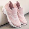 Shoes Women's New Women's Shoes Soft-soled Breathable Casual Shoes Thick-soled Heightening Single Shoes Fly-woven Breathable Mesh Shoes