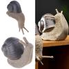 Snail Miniature Figurine Model Coarse Pottery Ceramics Snail Statue Ornament for Fairys Garden Landscape Decoration