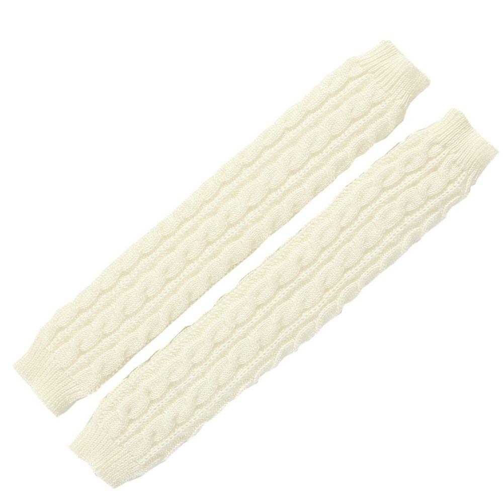 Knitting Warm Finger Sleeves Cover Women's Half Finger Gloves Autumn Winter Long Wrist Glove False Sleeve