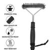 Stainless Steel Non Stick Barbecue Brush, Barbecue Grill Cleaning Tool, Household Outdoor Barbecue Special Accessory Brush