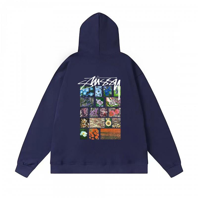 Худи Stu Streetwear Зимняя теплая хлопковая толстовка на флисе с принтом букв Свободный крой Мужская